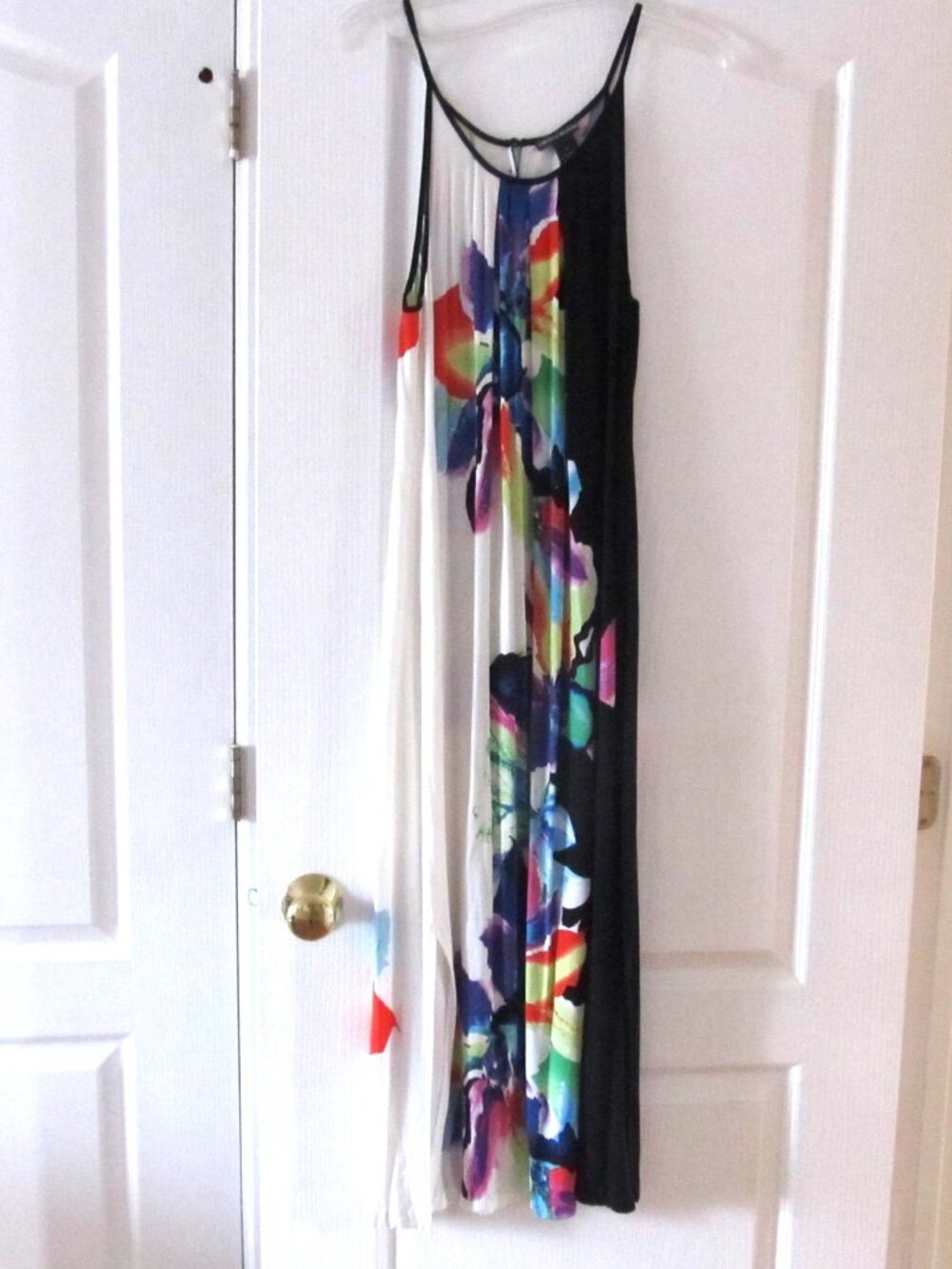 Chelsea & Theodore Floral Maxi Dress Sleeveless Straps Multicolor size XL